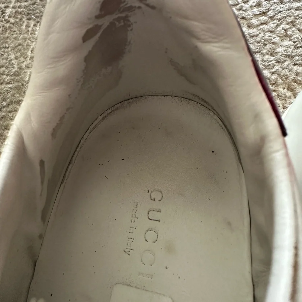 GUCCI Ace Loved sneakers. Gold embroidered letters. 38 great used condition. - Picture 5 of 7